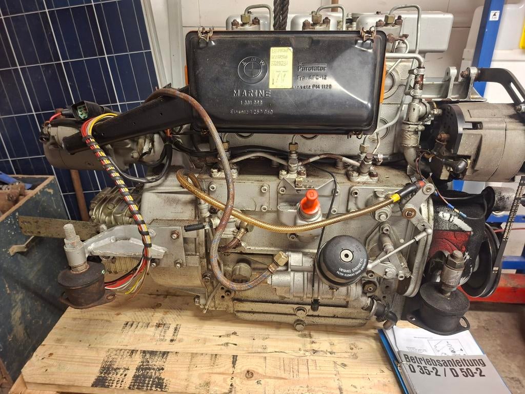 Aangeboden BMW marine 47 PK inboard diesel, Ophalen, Gebruikt, Motor en Techniek