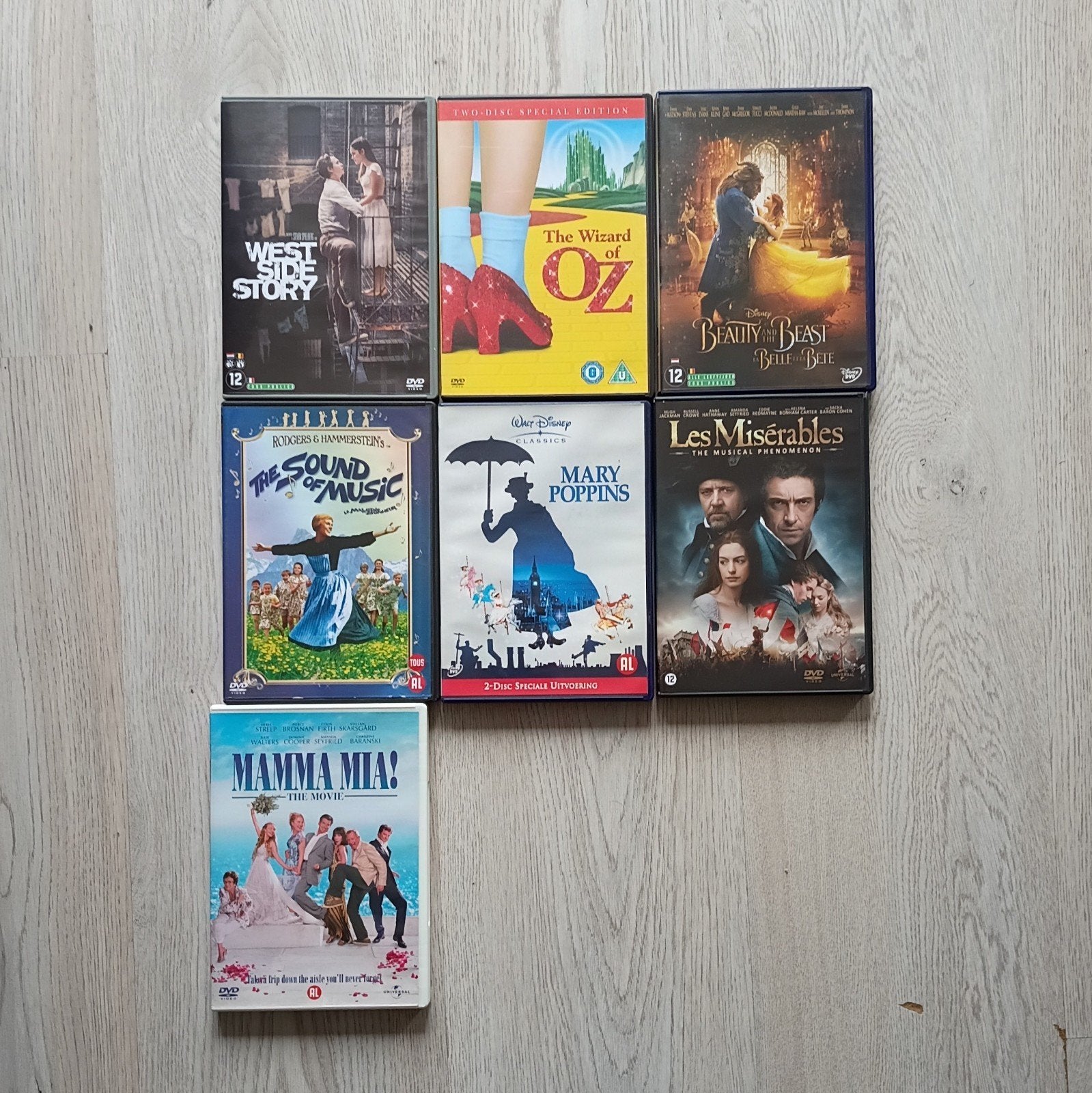 DVD collectie - Musical (prijs voor set), Alle leeftijden, Ophalen of Verzenden, Zo goed als nieuw