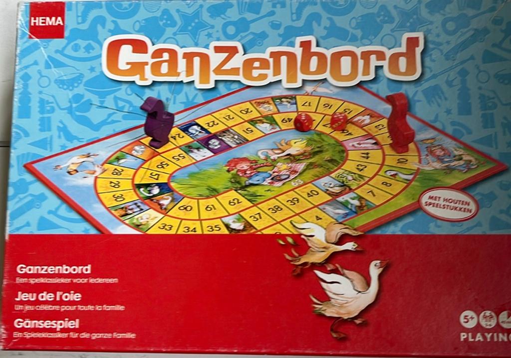 Ganzenbord, Vijf spelers of meer, Ophalen of Verzenden, Gebruikt