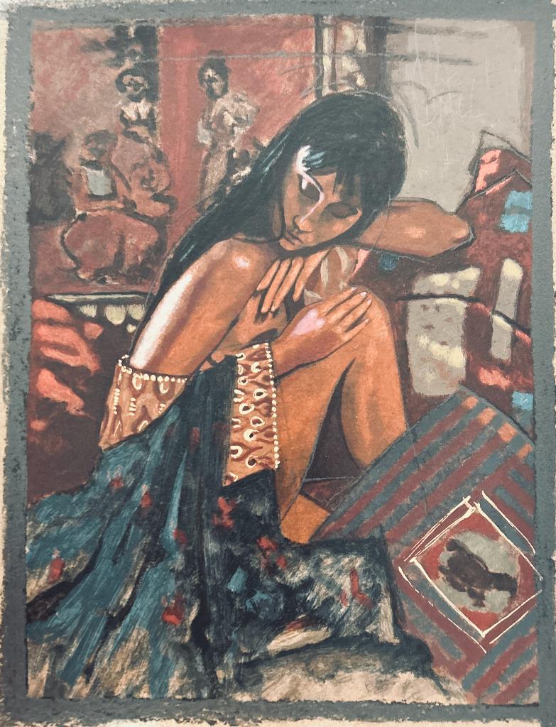 Zeefdruk Nico Vrielink, Antiek en Kunst, Verzenden