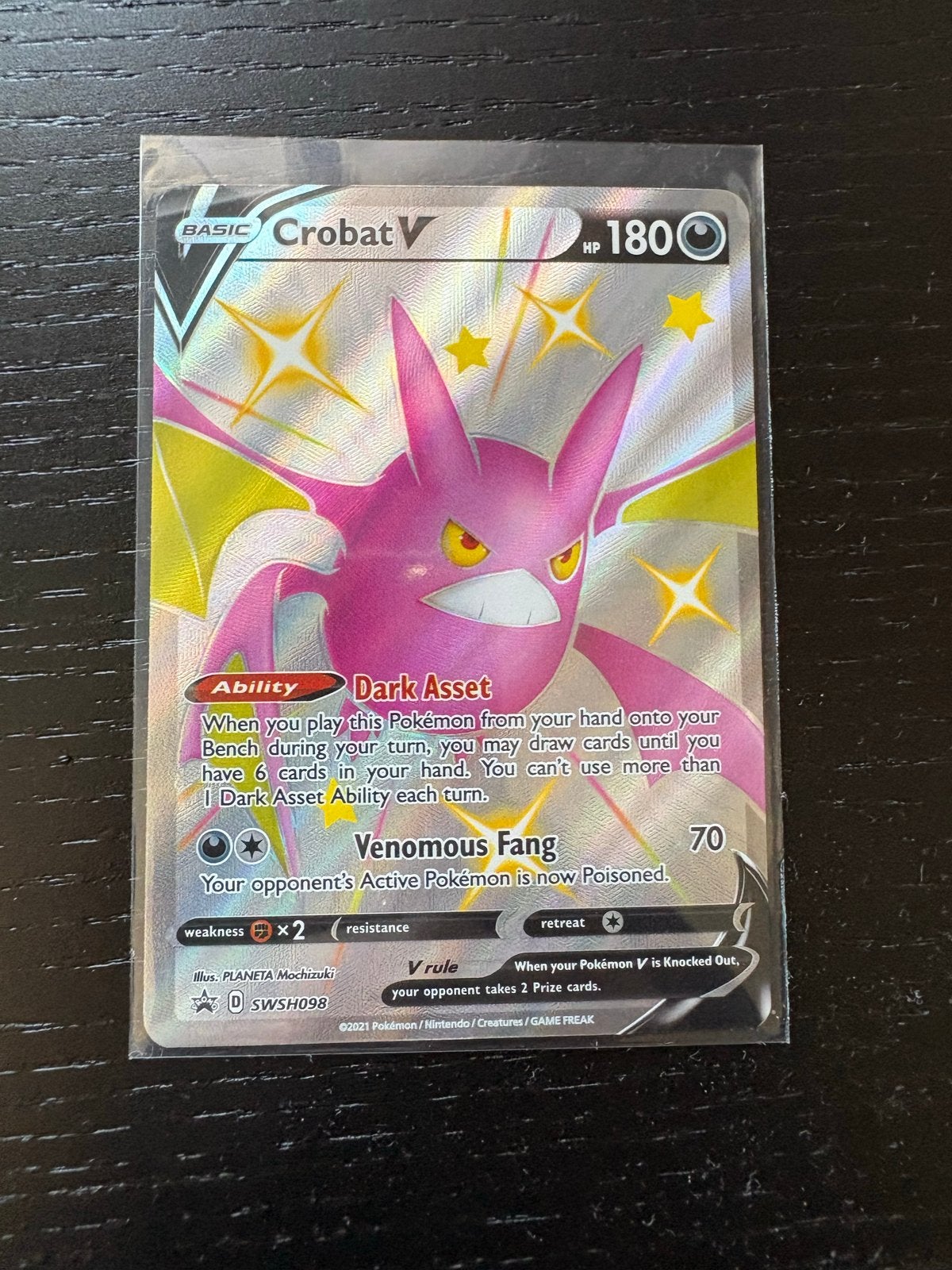 Crobat V (SWSH 098), Verzenden, Zo goed als nieuw, Losse kaart, Foil