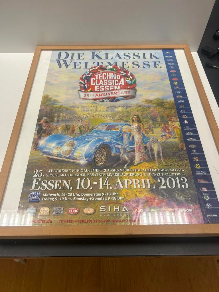 Techno Classica Essen 2013 Jubileum Poster, Ophalen, Zo goed als nieuw