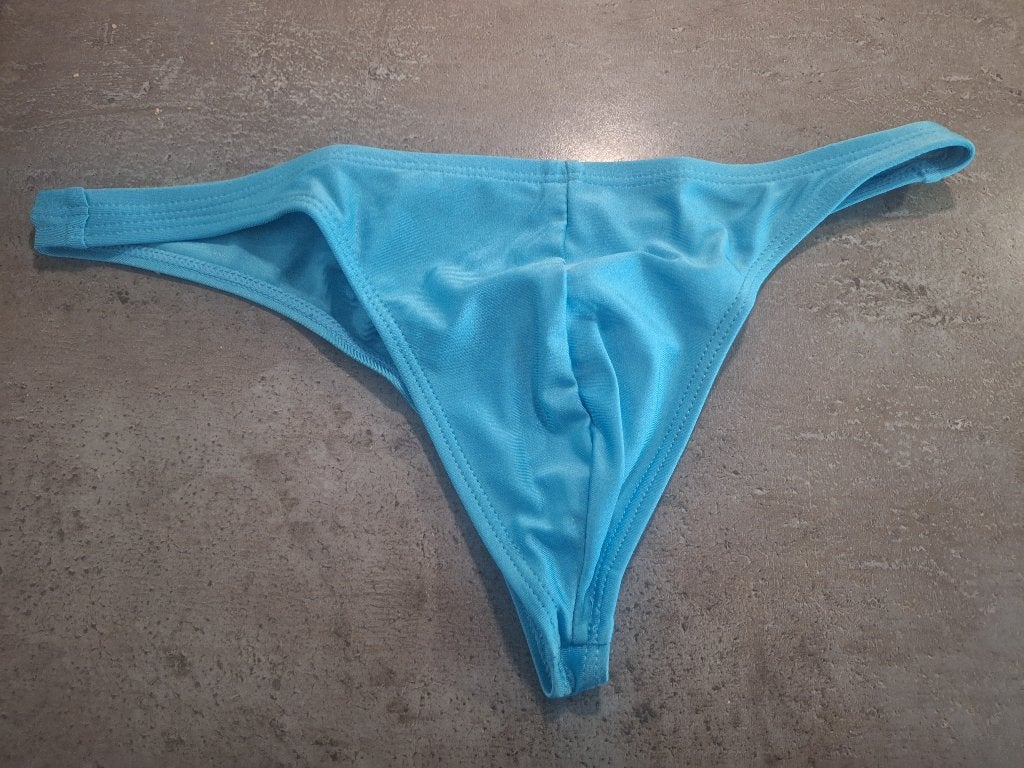Blauwe zwemstring maat L, Kleding | Heren, Verzenden, Maat 52/54 (L), Blauw, Zwemslip