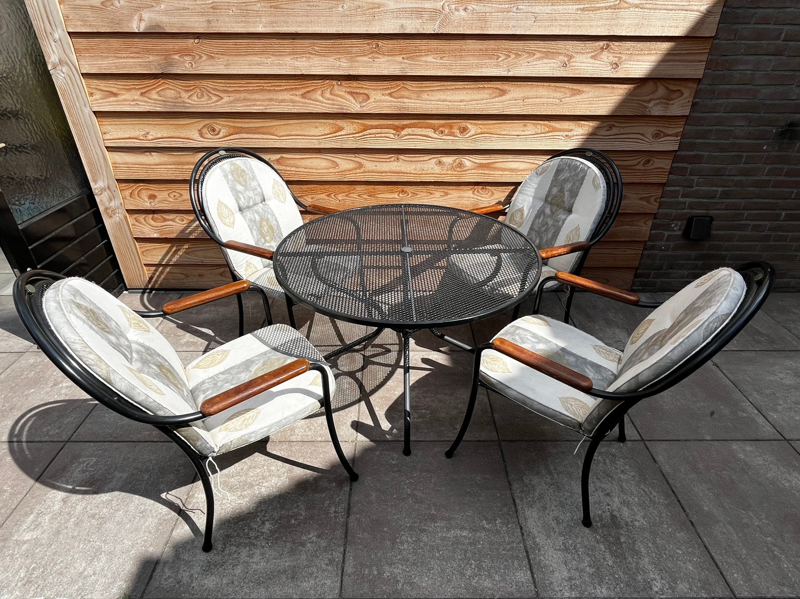 Royal Garden comfort tuinset, 5 delig 4 stoelen en tafel, Ophalen, Gebruikt, Tuinset, Overige materialen