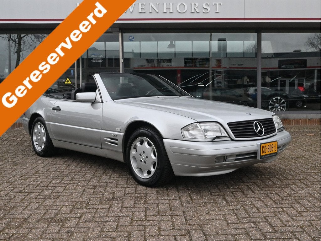 Mercedes-Benz SL-Klasse Cabrio SL 600, V12, unieke auto, zie, Auto's, Automaat, Achterwielaandrijving, Zwart, Cabriolet
