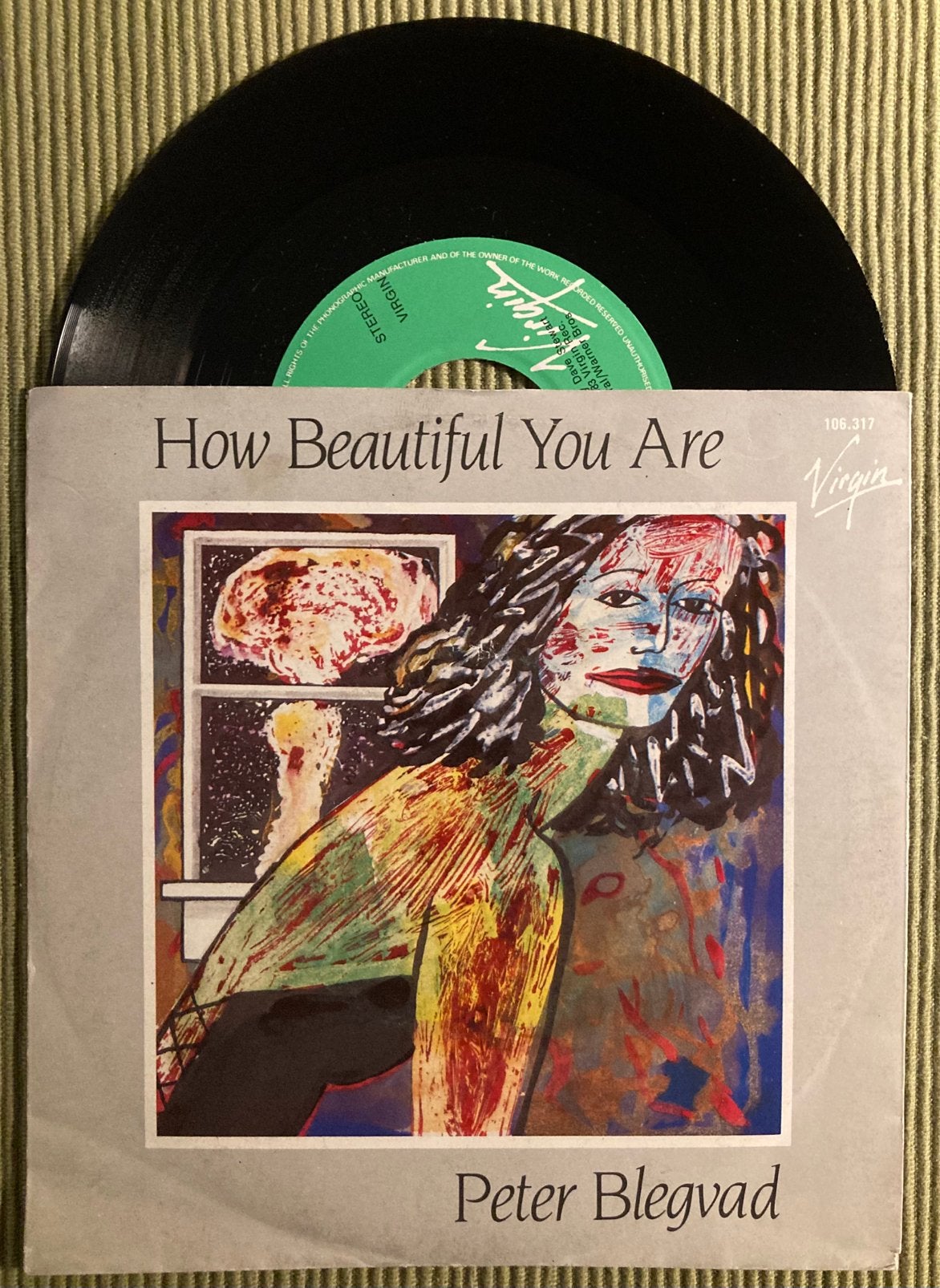 Vinyl single Peter Blegvad - How beautiful you are, Gebruikt, 7 inch, Ophalen of Verzenden, Pop