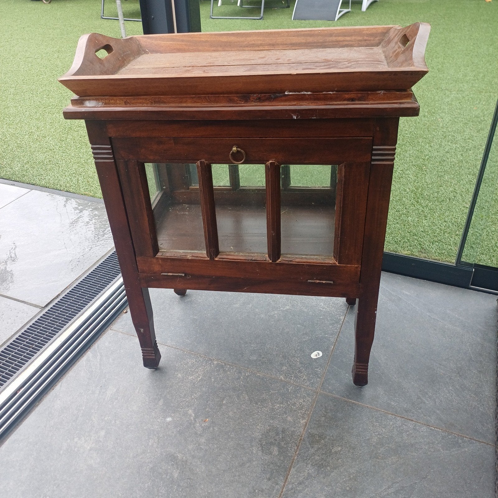 te koop Antieke Franse drankenkast, eikenhout (19e eeuw), Ophalen