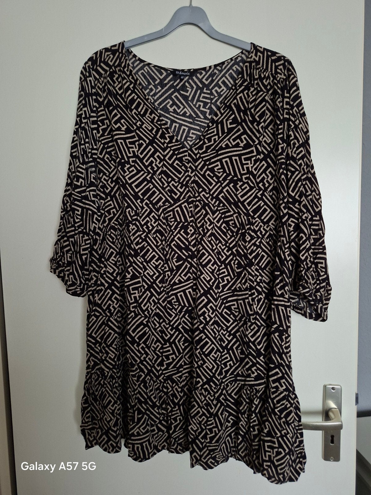 MS MODE TUNIEK MT 48., Kleding | Dames, Verzenden, Zo goed als nieuw, Zwart, Blouse of Tuniek