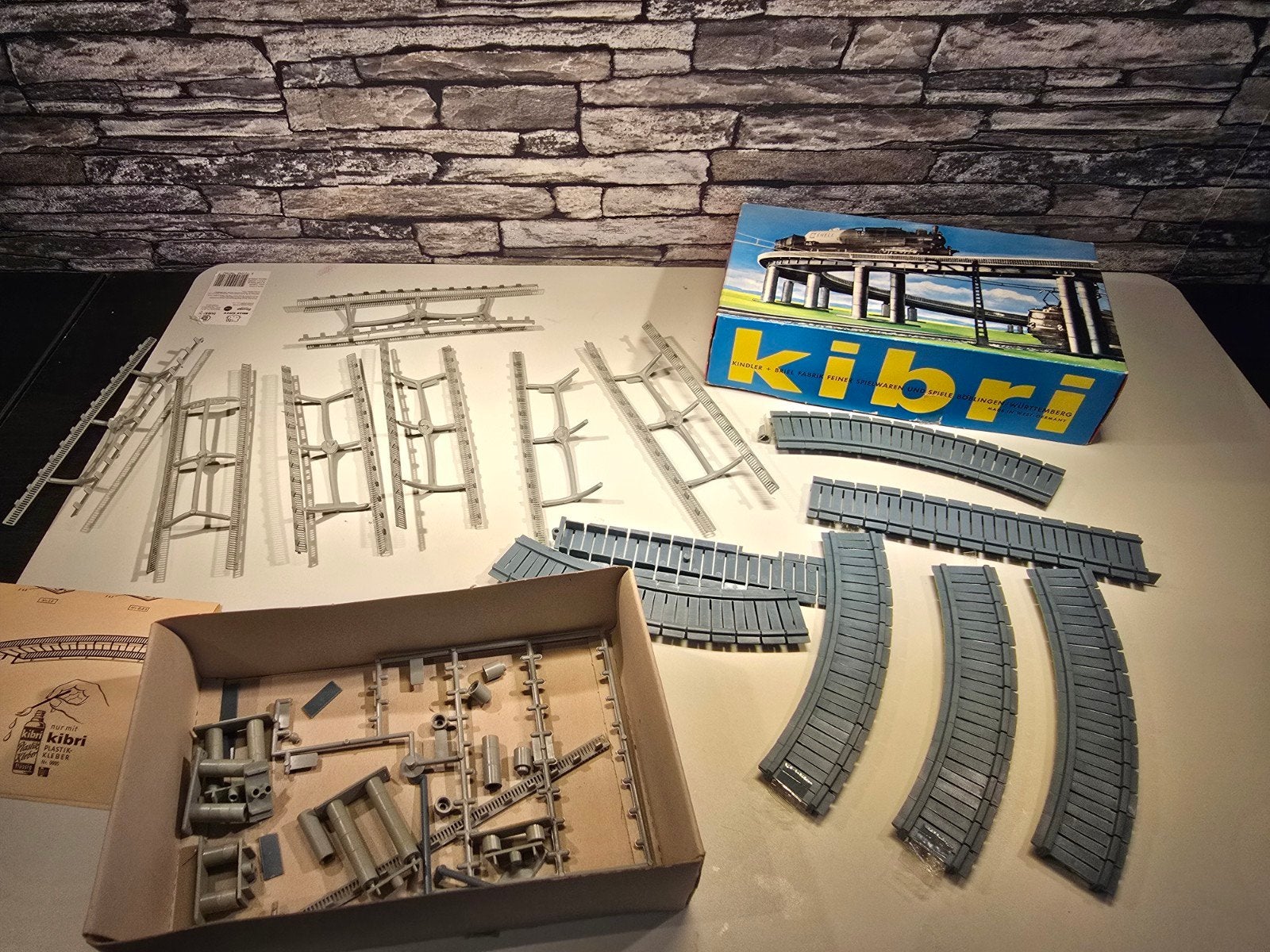 Kibri brug brugdelen N spoor modeltrein 1:160, Ophalen of Verzenden, Gelijkstroom of Wisselstroom, Brug, Tunnel of Gebouw, Overige merken