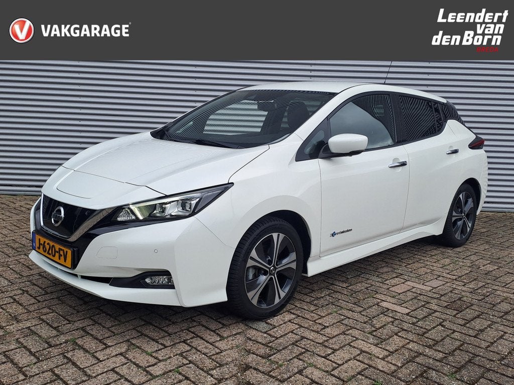 Nissan Leaf Tekna 40 kWh | Apple Carplay/Android Auto | BOSE, Auto's, Nissan, 12 maanden, Gebruikt, Wit, Origineel Nederlands