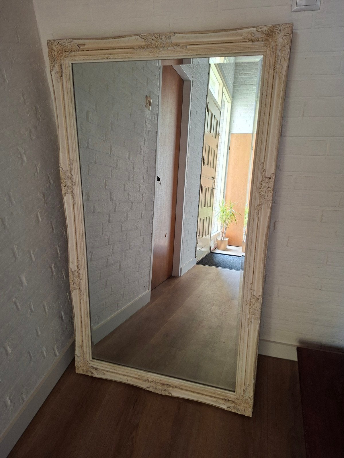 Grote Spiegel in barok stijl -83 x144 cm, Huis en Inrichting, Woonaccessoires | Spiegels, Ophalen of Verzenden, Gebruikt, Rechthoekig