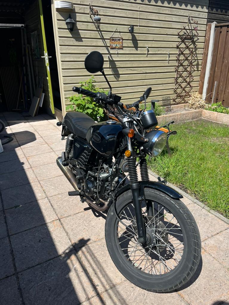 Hanway RAW 50 110cc schakelbrommer, Fietsen en Brommers, Brommers | Overige merken, Ophalen, Gebruikt, Maximaal 45 km/u, 110 cc