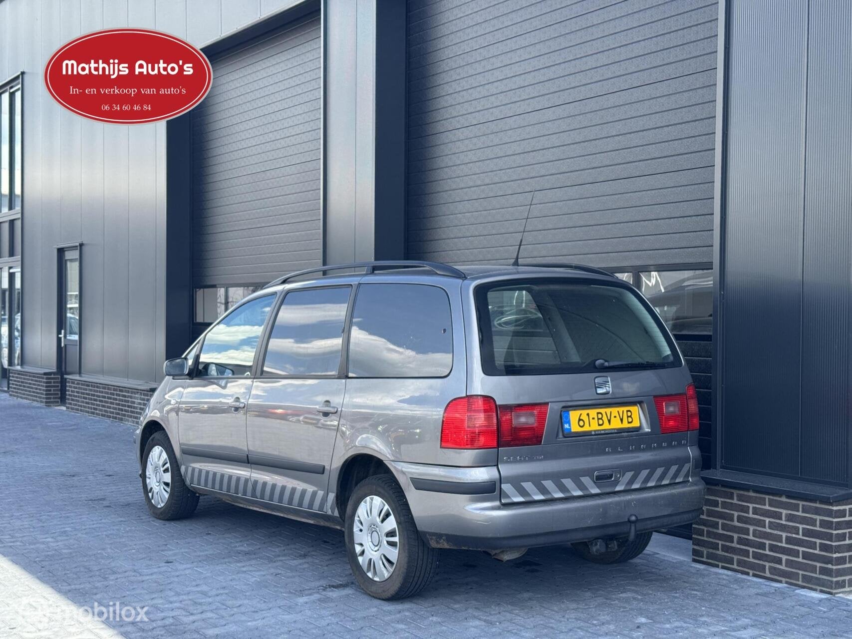 Seat Alhambra 1.9 TDI Reference Grijs kenteken!, Auto's, Voorwielaandrijving, 4 cilinders, 116 pk, Origineel Nederlands