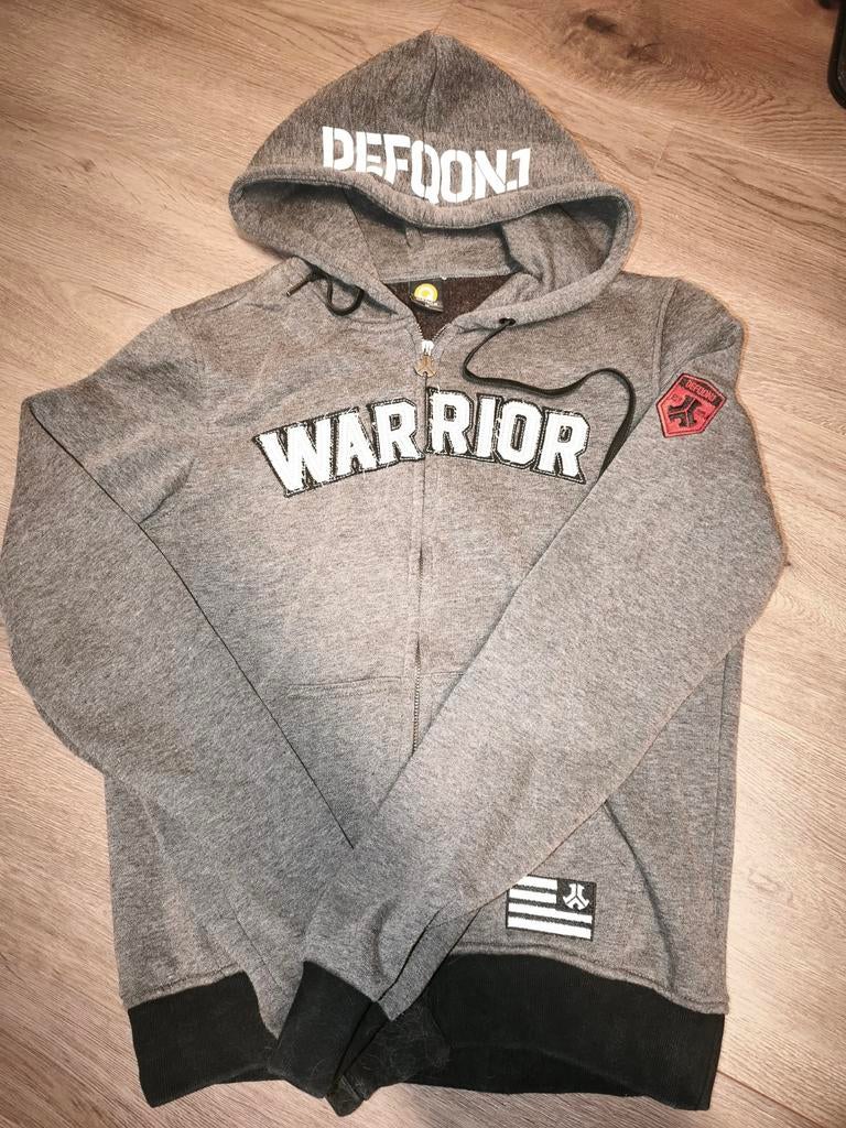 Defqon.1 Warrior Vest 2013 - Maat M, Kleding | Heren, Truien en Vesten, Gedragen, Maat 48/50 (M), Grijs, Ophalen of Verzenden