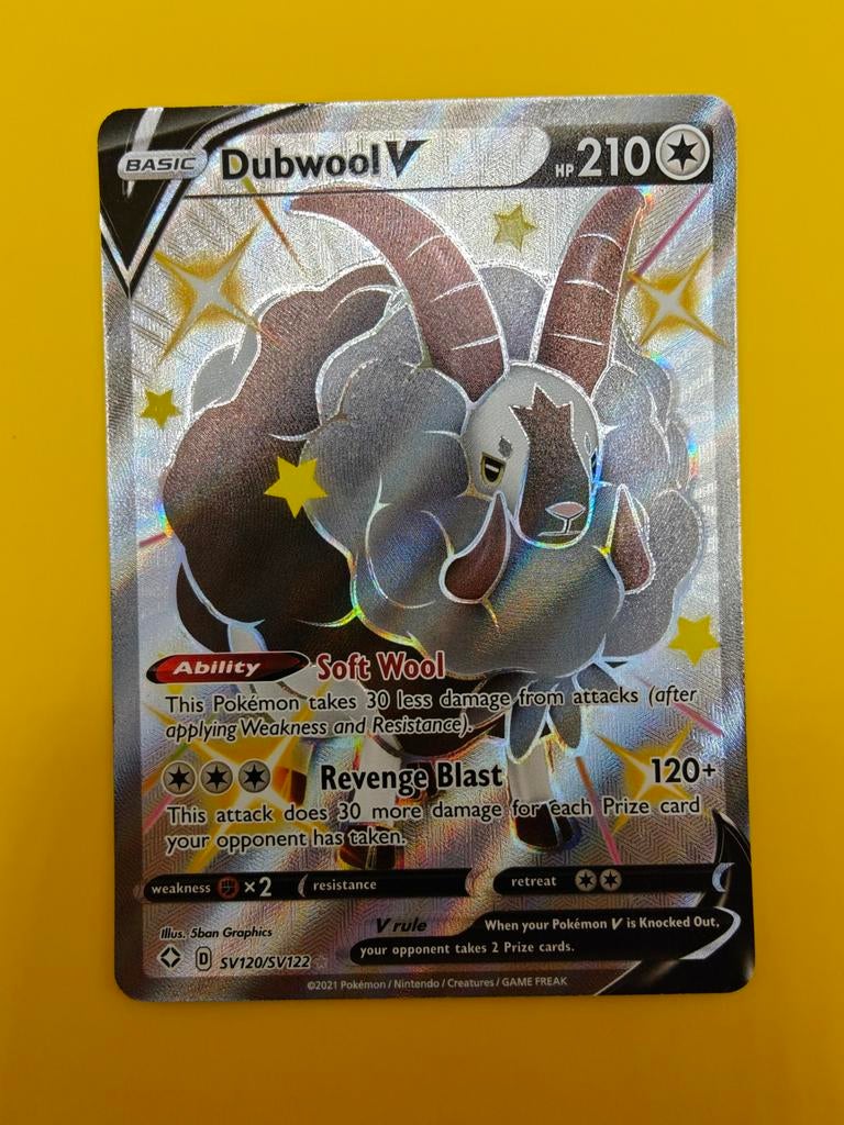 Dubwool V Shiny Full Art - Shining Fates, Verzenden, Zo goed als nieuw