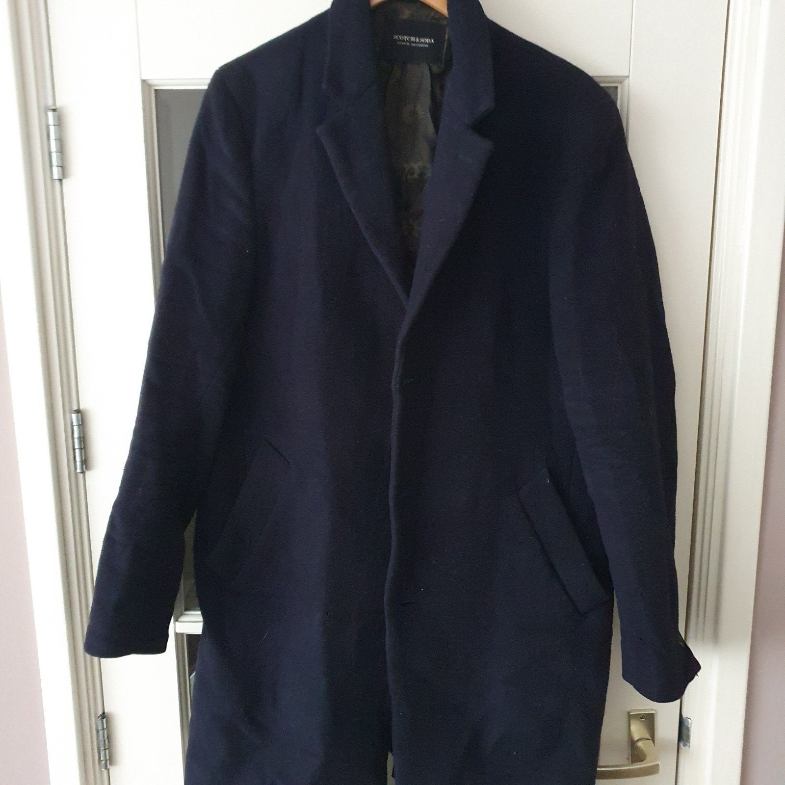 Scotch & Soda heren winterjas - Maat L, Ophalen, Maat 52/54 (L), Blauw, Gedragen