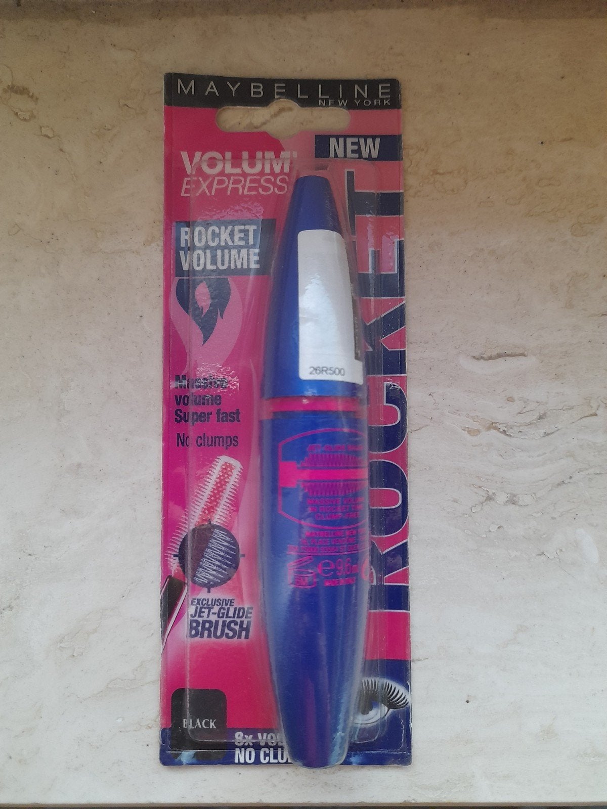 Nieuwe Maybelline Rocket Volume Mascara Zwart, Ophalen of Verzenden, Nieuw, Zwart, Make-up