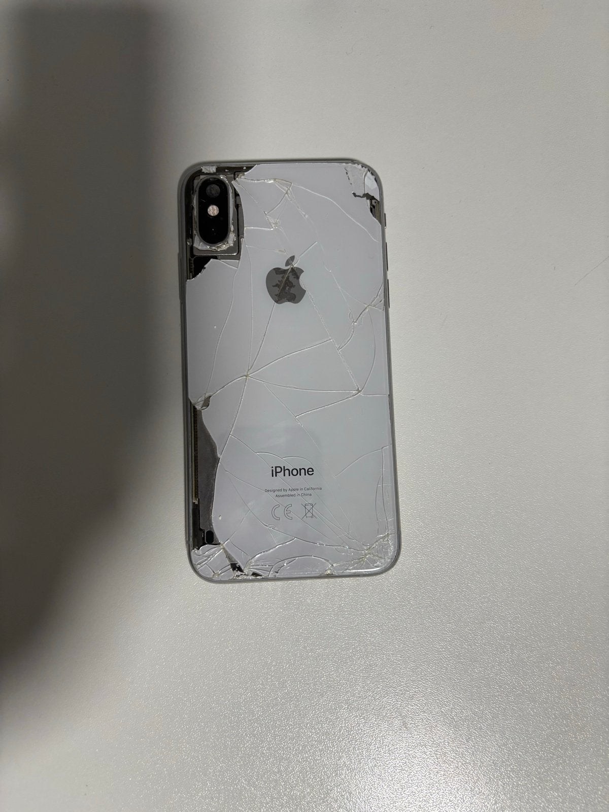 iPhone XS 512GB - Achterkant beschadigd, 93% batterij, Telecommunicatie, Ophalen, 512 GB, Gebruikt, Wit