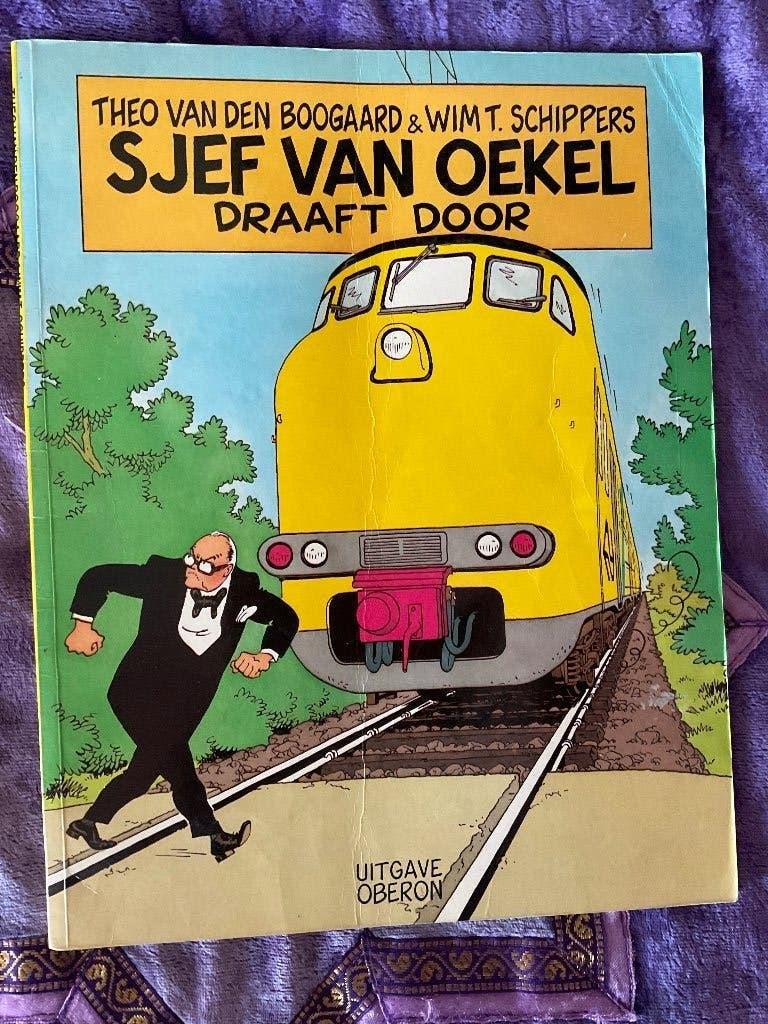 Sjef van Oekel strips. Deel 1, 4, 5 en 6. Grootformaat, Boeken, Meerdere stripboeken, Ophalen of Verzenden, Gelezen, Theo van den Boogaard, Wim T. Schippers