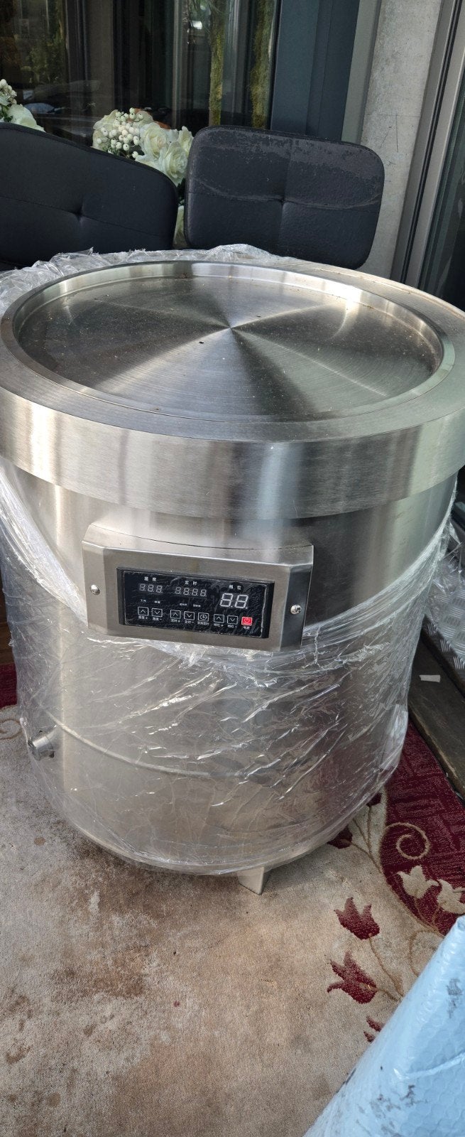 Grote RVS Brouwketel/Kookketel 169L met Digitale Bediening, Overige modellen, Overige typen, 10 kopjes of meer, Ophalen of Verzenden