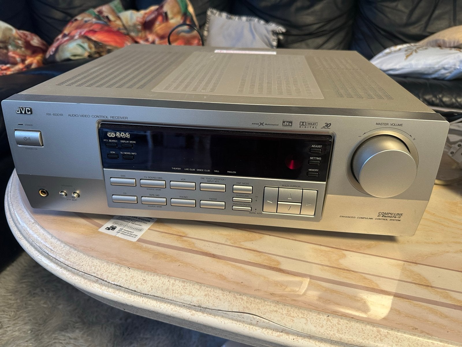 JVC RX-6001R Audio/Video Control Receiver - Zilver, Gebruikt, JVC, Ophalen of Verzenden, 120 watt of meer