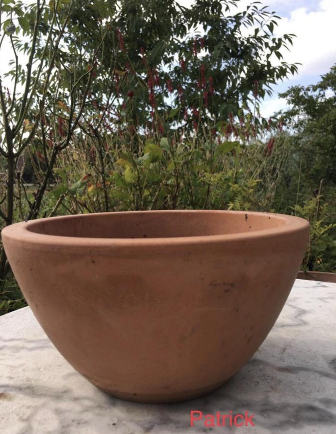 Lage bonsai pot Franse terracotta bloempot 13/23cm, Tuin en Terras, Bloempotten, Rond, Ophalen of Verzenden, Zo goed als nieuw