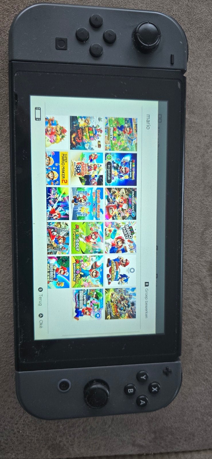 Nintendo Switch met 50+ digitale games., Spelcomputers en Games, Ophalen, Met 2 controllers, Switch Original, Gebruikt
