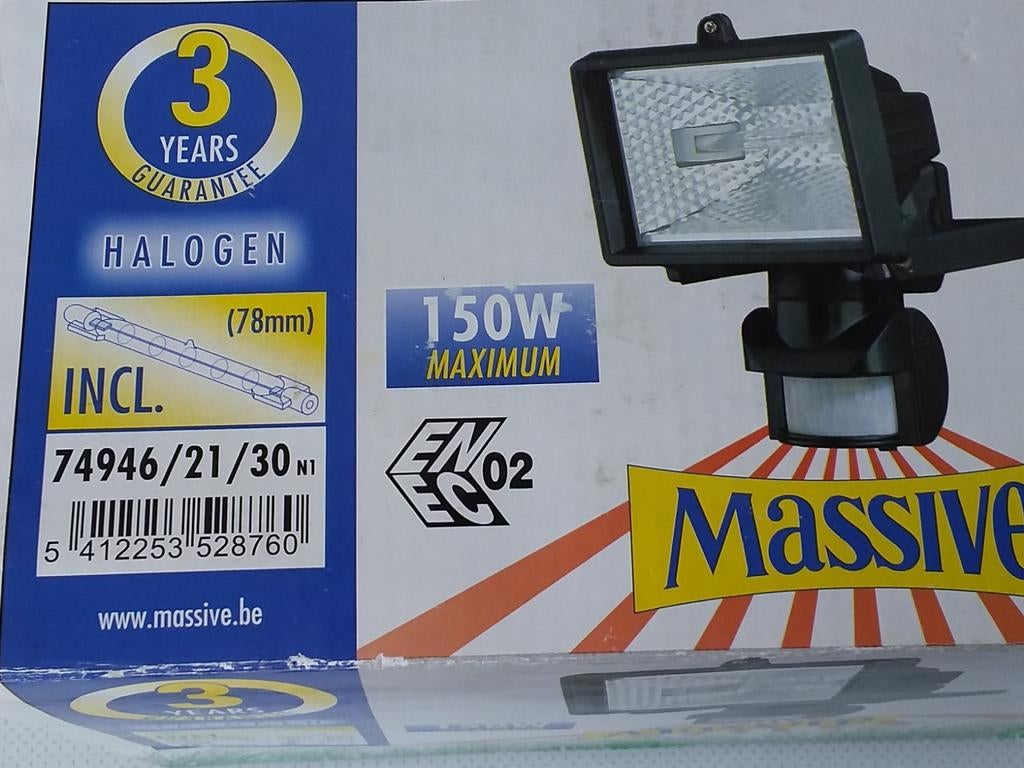 Halogeen massive buiten lamp. Nieuw., Ophalen of Verzenden, Nieuw