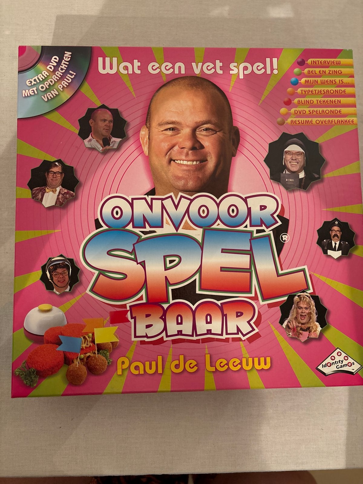 OnvoorSpelBaar Paul de Leeuw bordspel + DVD, Een of twee spelers, Ophalen of Verzenden, Nieuw