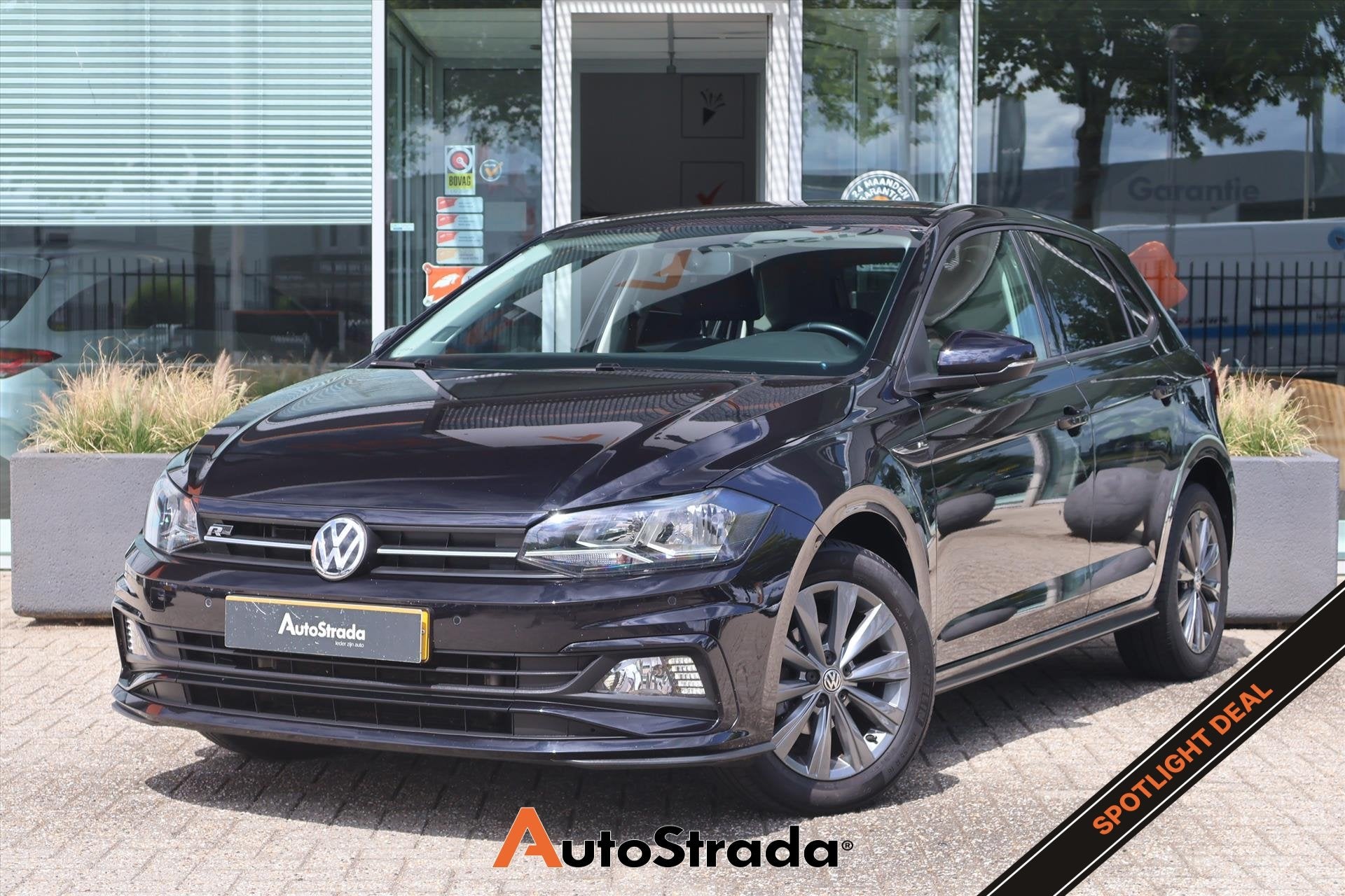Volkswagen Polo 1.0 TSI 95pk 7-DSG R-LINE I Navi I Adaptieve, Dealer onderhouden, Stof, Gebruikt, 95 pk