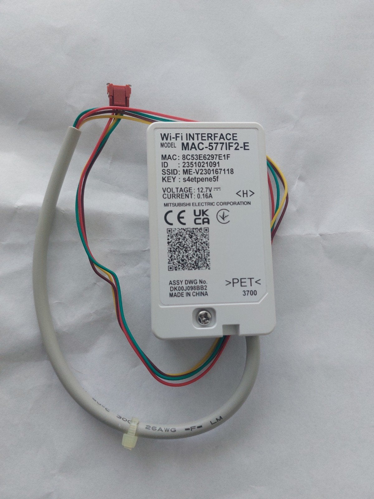 Nieuwe Mitsubishi Electric Wi-Fi Interface MAC-577iF2-E, Ophalen of Verzenden, Zo goed als nieuw