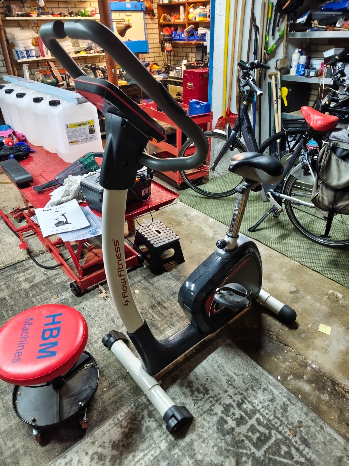 Flow Fitness Turner DHT350 Hometrainer, Ophalen, Gebruikt, Hometrainer