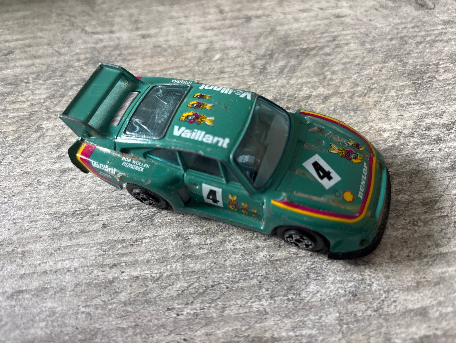 Bburago Porsche 935 TT Schaal 1/45 - Groen, Ophalen of Verzenden, Gebruikt, Auto, Overige merken