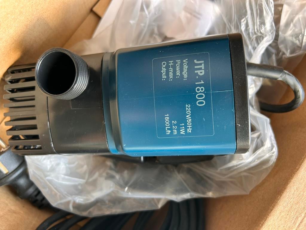 JTP-1800 vijverpompen 11W 1800L/H, Tuin en Terras, Ophalen of Verzenden, Nieuw, Elektrisch, Dompelpomp