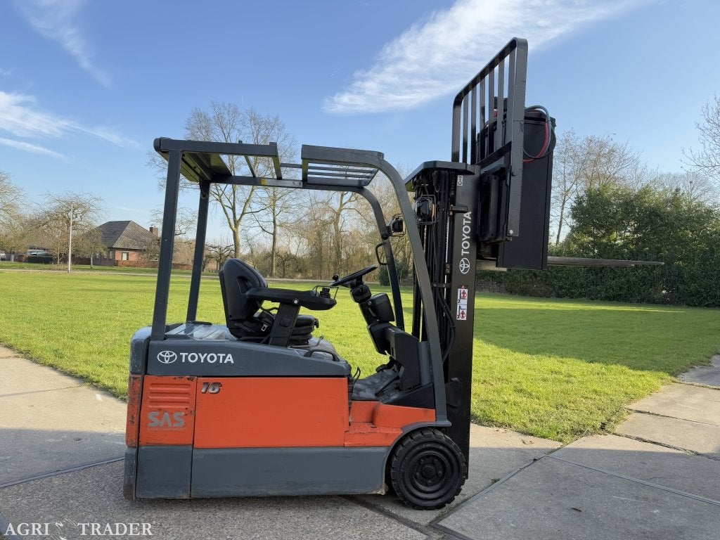 Toyota 1600KG elektrisch triplex 4.3M Sideshift 3900 uur !, Info@vanbeurdenheftrucks.nl, Heftruck, Ophalen of Verzenden, Toyota