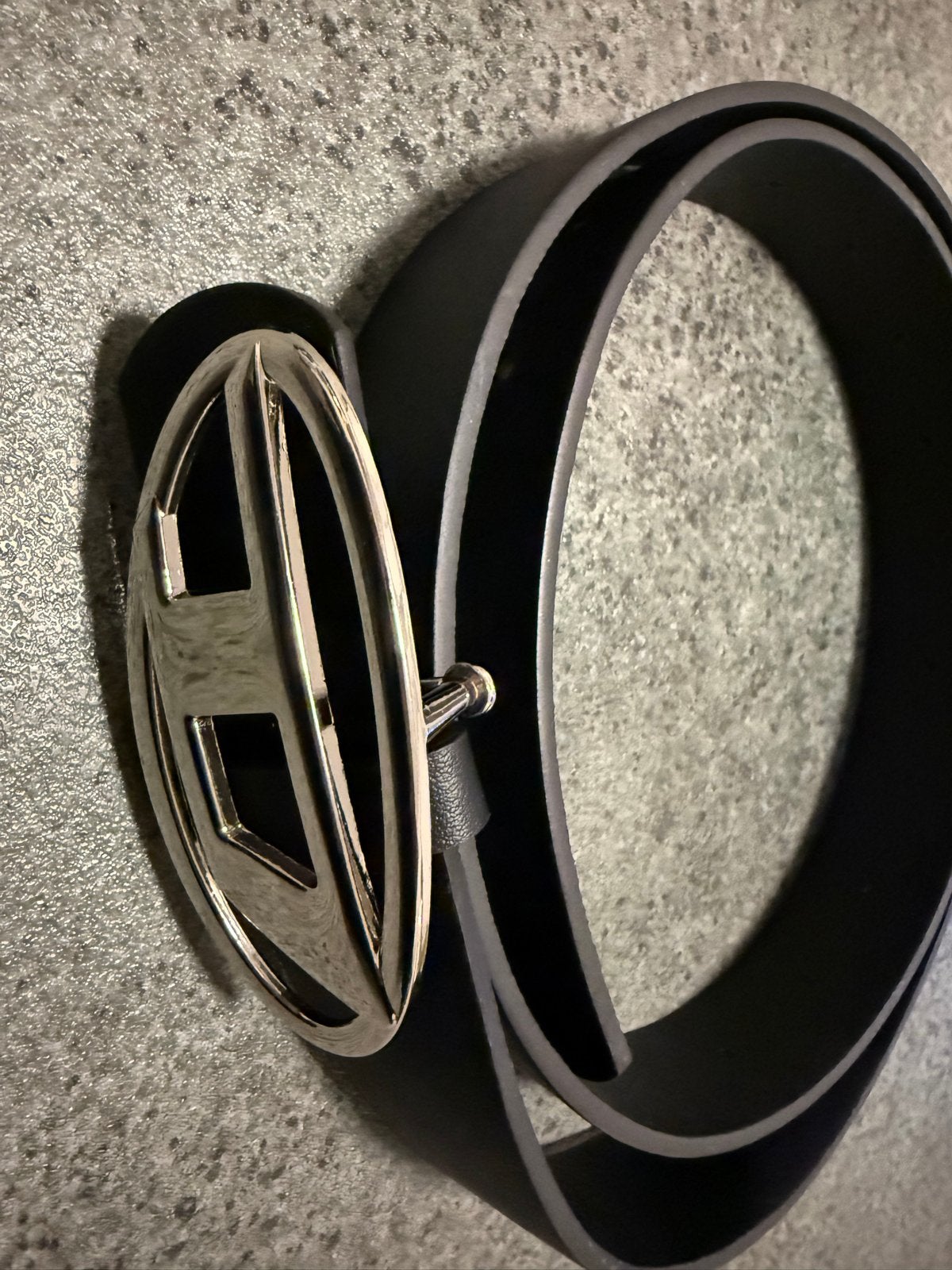 Diesel riem met D-logo gesp - Zwart, 3 tot 5 cm, 90 tot 100 cm, Heupriem, Ophalen of Verzenden