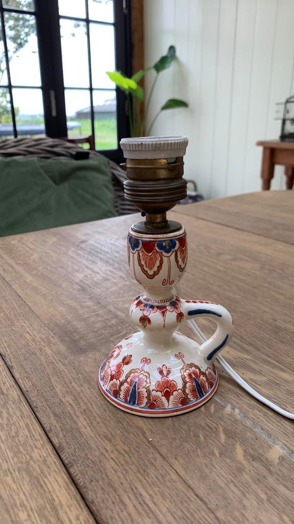 Schemerlampje Delft 1950, Antiek en Kunst, Antiek | Lampen, Ophalen of Verzenden