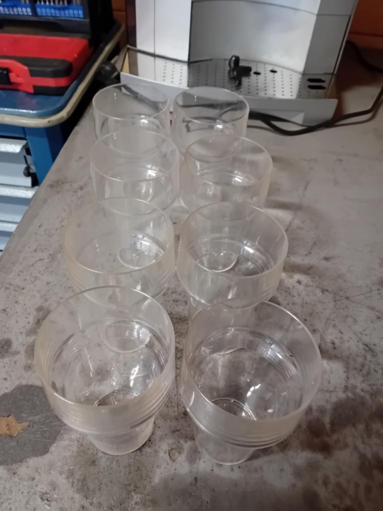 Hard plastic bierglazen - Set van 8, Caravans en Kamperen, Ophalen of Verzenden, Gebruikt