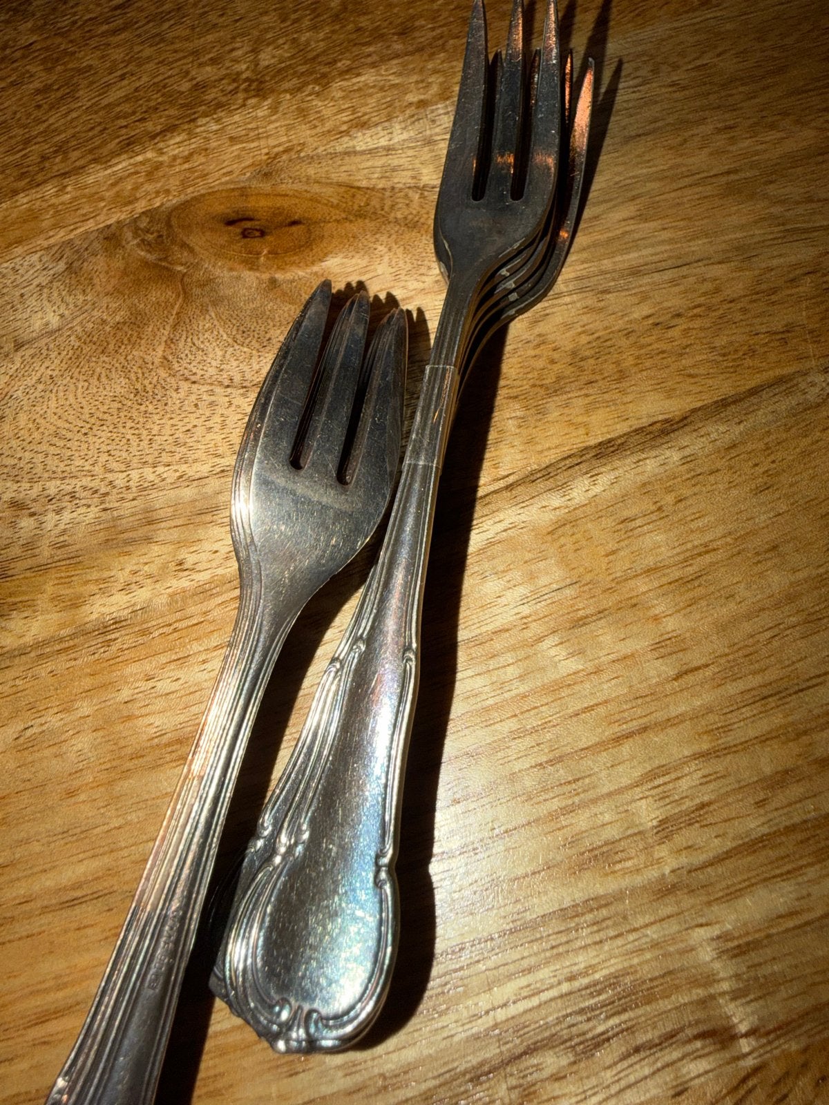 Set van 2x5 vintage wmf 90s~ vorken, Ophalen of Verzenden