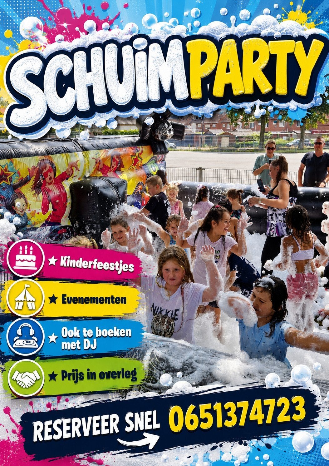 Schuimparty, Ophalen of Verzenden