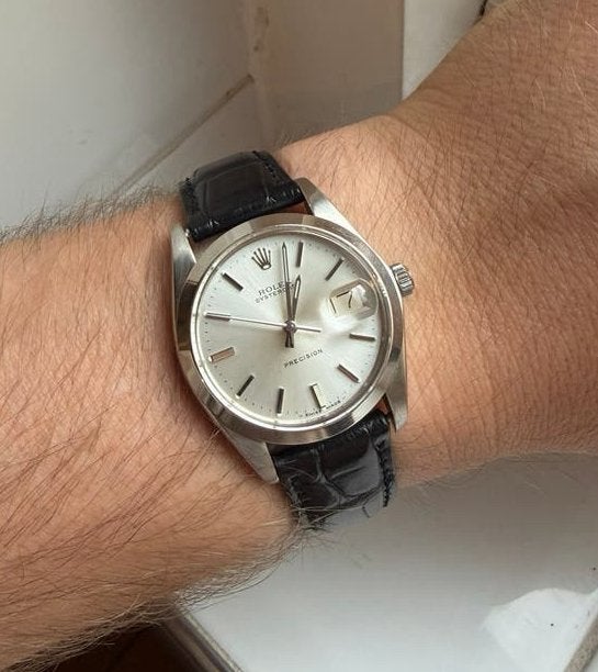 Rolex Oysterdate Precision 6694 – Watch Only, Ophalen of Verzenden, Staal, Overige merken, 1960 of later