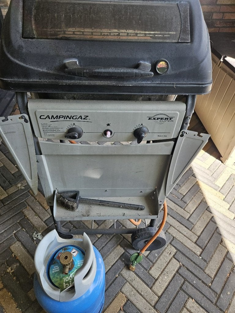 BBQ - Barbeque merk Campingaz incl. gasfles en slang., Ophalen of Verzenden, Gebruikt, Campingaz