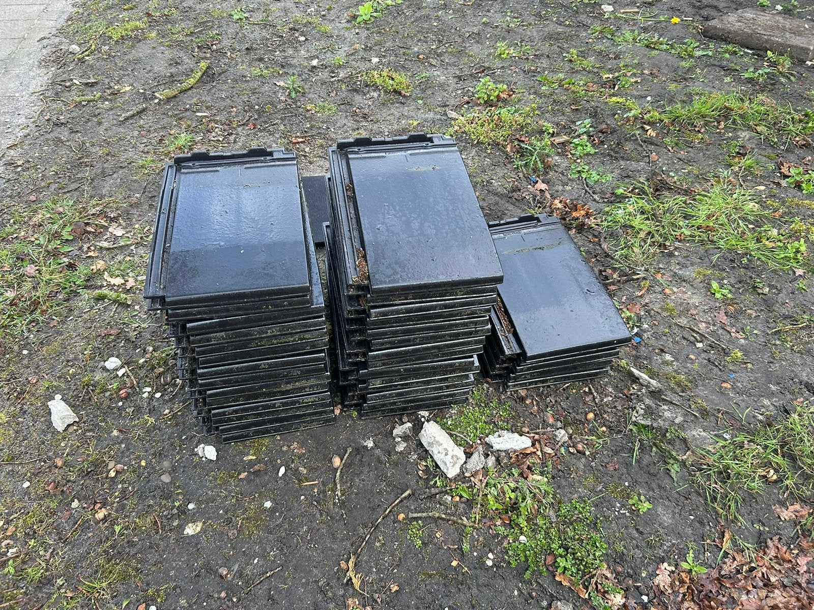 Koramic Actua 10 EB - zwart ebel engobe (32 stuks), Ophalen, Steen of Klei, Zwart, Nieuw