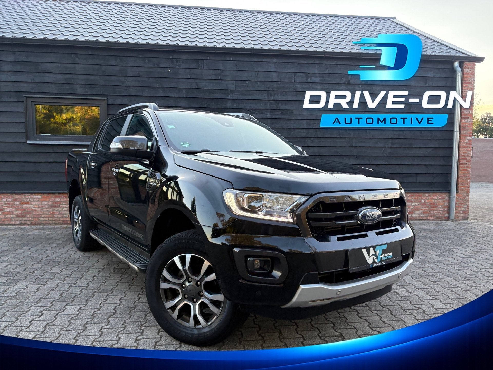 Ford Ranger 2.0 EcoBlue Wildtrak - 5 pers - vol optie - 1 ei, Auto's, Ford, Automaat, Gebruikt, Zwart, 4 cilinders