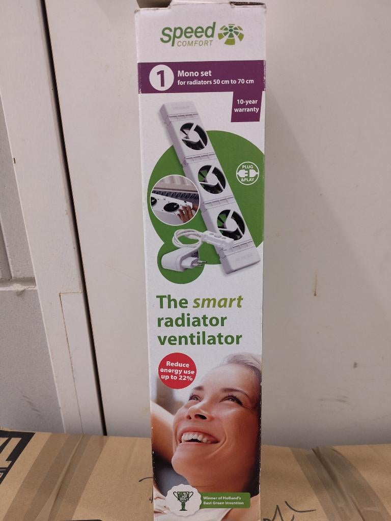 Speed comfort smart radiator ventilator, Doe-het-zelf en Verbouw, Verwarming en Radiatoren, Ophalen, Minder dan 30 cm, Radiator