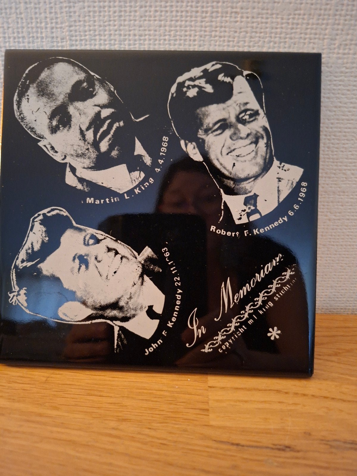 Tegel In Memoriam: JFK, RFK, MLK - Vintage, Ophalen of Verzenden