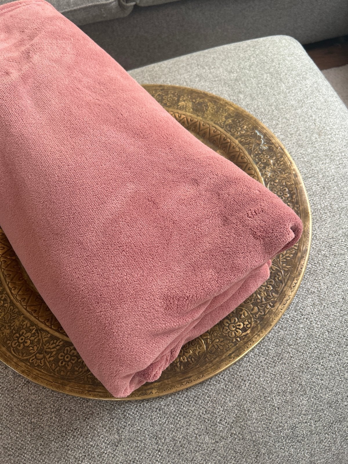 IKEA Oud Roze Fleece deken - 2 persoons, Fleecedeken, Roze, Ophalen of Verzenden, Zo goed als nieuw
