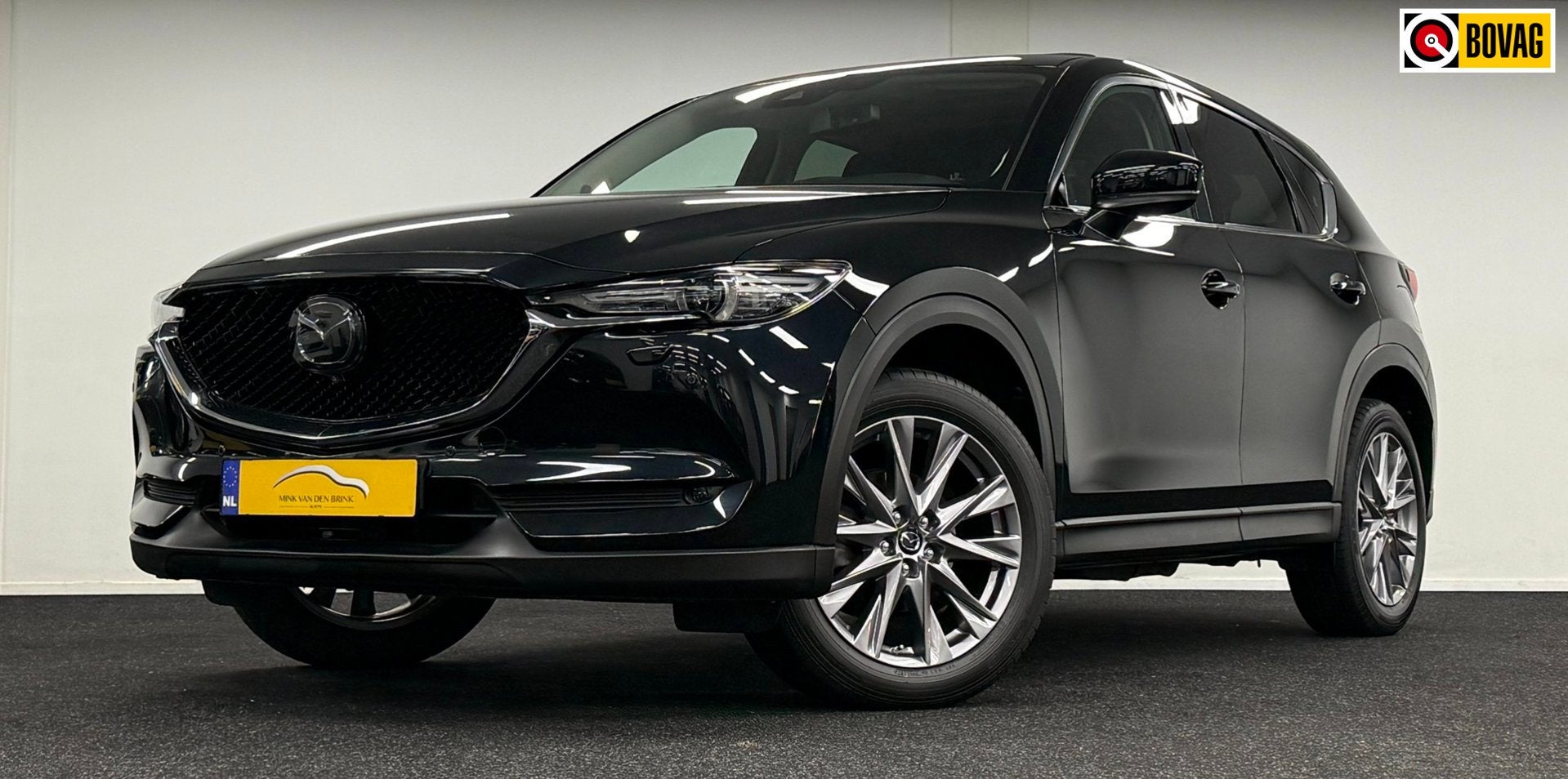 Mazda CX-5 2.5 4WD SkyActiv-G 194 Luxury*Trekhaak*Leder*Open, Auto's, Dealer onderhouden, Gebruikt, Zwart, 4 cilinders