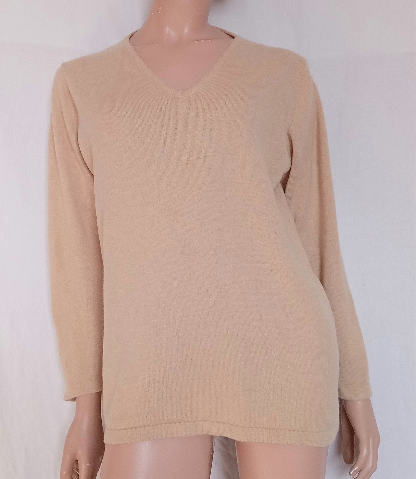 MADELEINE CASHMERE Trui , Maat 42, Ophalen of Verzenden, Zo goed als nieuw, Maat 42/44 (L), Beige