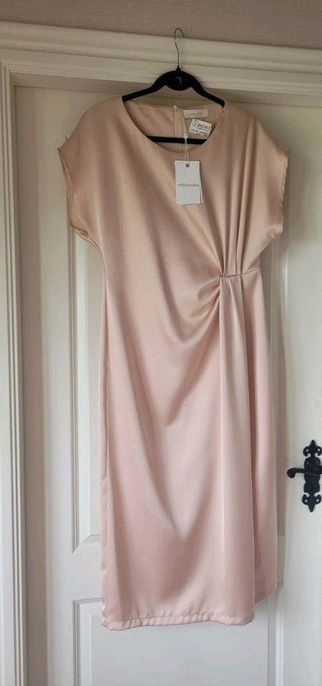 nieuw! prachtige jurk dress Amelie & Amelie mt l 42 nude, Kleding | Dames, Verzenden, Amelie&amelie, Maat 42/44 (L), Nieuw